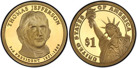 what is a thomas jefferson $1 coin worth